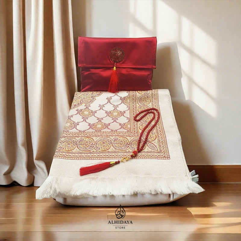 Portable Islamic Prayer Mat – Compact Travel Rug for Salah - Ideal Gift