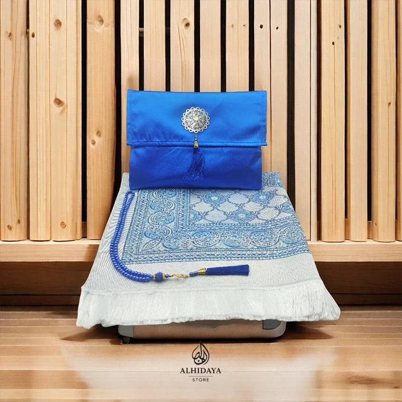 Portable Islamic Prayer Mat – Compact Travel Rug for Salah - Ideal Gift